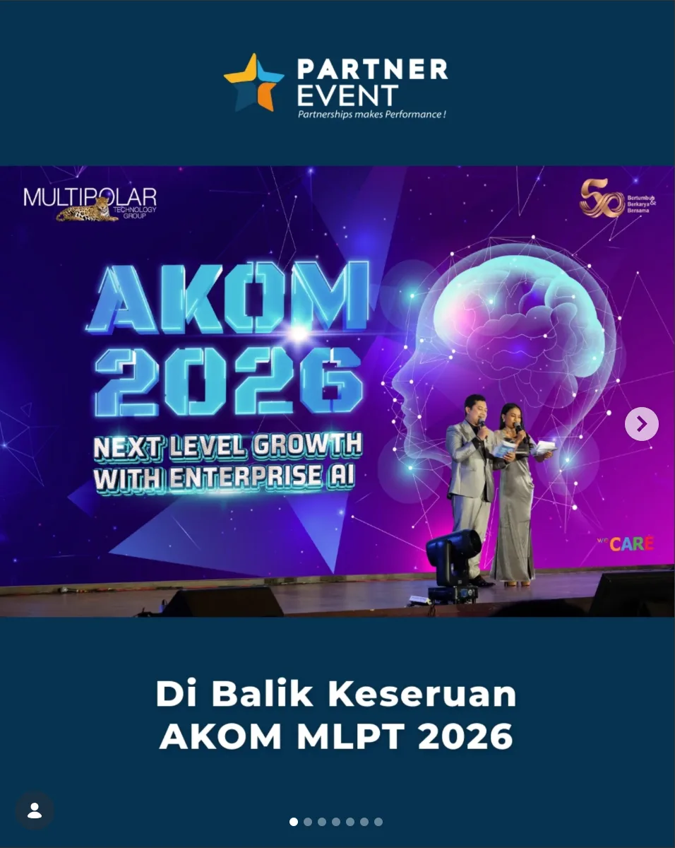 Dashboard platform event Juara Event untuk PT Multipolar Technology